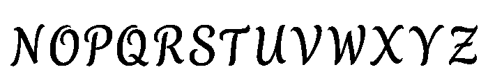Vok Regular Font UPPERCASE