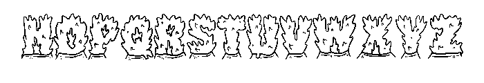 Volcano Fire By Squeeb  Regular Font UPPERCASE