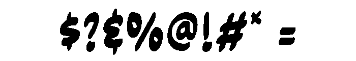 Volcazo Comic Regular Font OTHER CHARS