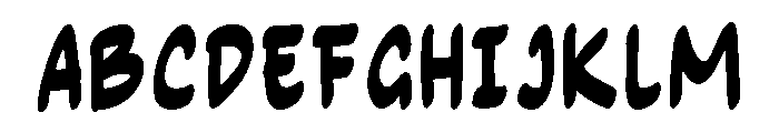 Volcazo Comic Regular Font UPPERCASE