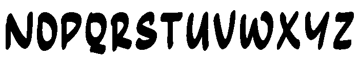 Volcazo Comic Regular Font UPPERCASE