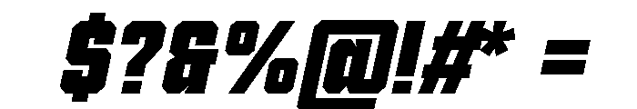 Voltera Black Italic Font OTHER CHARS