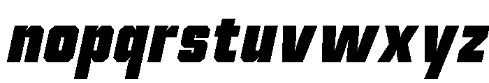 Voltera Black Italic Font LOWERCASE
