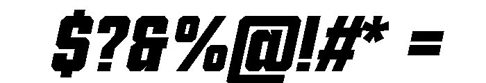 Voltera Extra Bold Italic Font OTHER CHARS