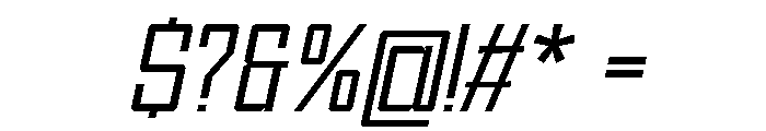 Voltera Extra Light Italic Font OTHER CHARS