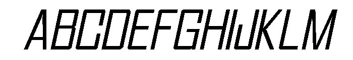 Voltera Extra Light Italic Font UPPERCASE