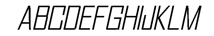 Voltera Thin Italic Font UPPERCASE