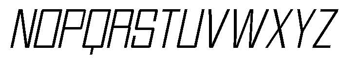 Voltera Thin Italic Font UPPERCASE