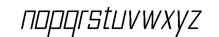 Voltera Thin Italic Font LOWERCASE