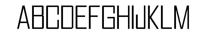 Voltera Thin Font UPPERCASE