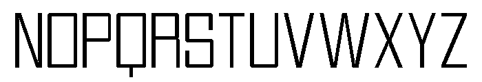 Voltera Thin Font UPPERCASE