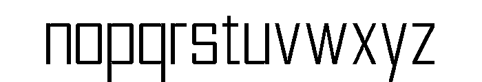 Voltera Thin Font LOWERCASE