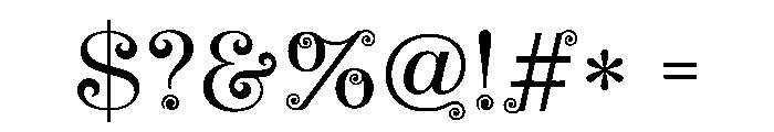 Volutae Font OTHER CHARS