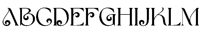 Volutae Font UPPERCASE