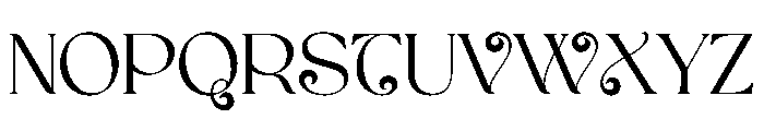 Volutae Font UPPERCASE