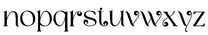 Volutae Font LOWERCASE