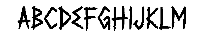 Vondalore Font UPPERCASE