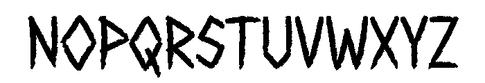 Vondalore Font UPPERCASE