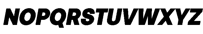 Vontica Sans Black Italic Font UPPERCASE