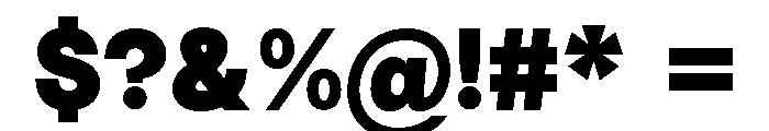 Vontica Sans Black Font OTHER CHARS