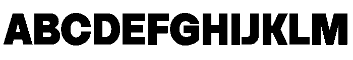 Vontica Sans Black Font UPPERCASE