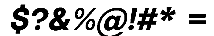 Vontica Sans Bold Italic Font OTHER CHARS