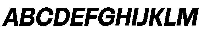 Vontica Sans Bold Italic Font UPPERCASE