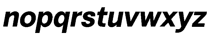 Vontica Sans Bold Italic Font LOWERCASE