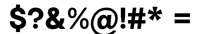 Vontica Sans Bold Font OTHER CHARS