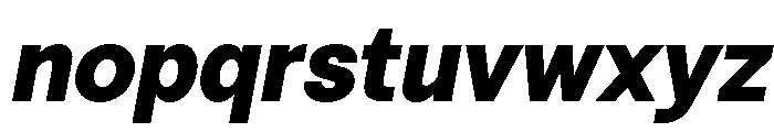 Vontica Sans Extra Bold Italic Font LOWERCASE