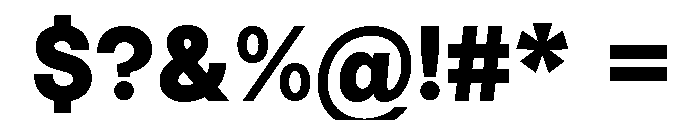 Vontica Sans Extra Bold Font OTHER CHARS