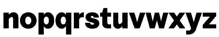 Vontica Sans Extra Bold Font LOWERCASE