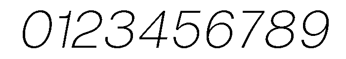 Vontica Sans Extra Light Italic Font OTHER CHARS