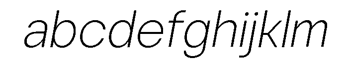 Vontica Sans Extra Light Italic FONT