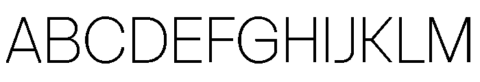 Vontica Sans Extra Light Font UPPERCASE