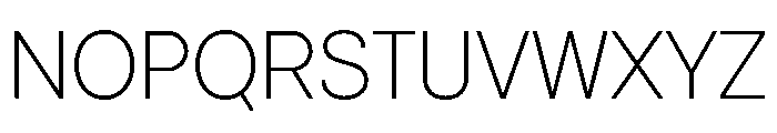 Vontica Sans Extra Light Font UPPERCASE