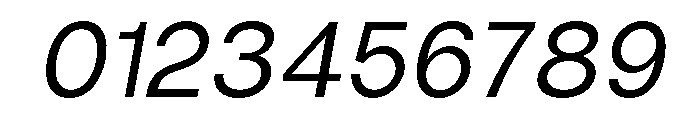 Vontica Sans Italic Font OTHER CHARS