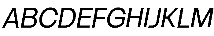 Vontica Sans Italic Font UPPERCASE