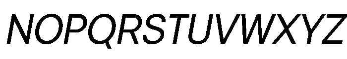 Vontica Sans Italic Font UPPERCASE