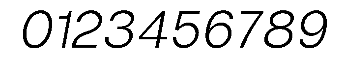 Vontica Sans Light Italic Font OTHER CHARS