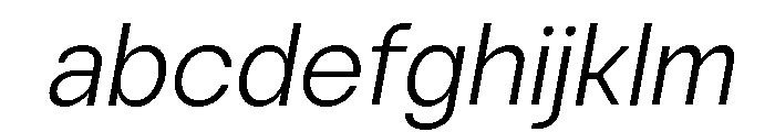Vontica Sans Light Italic FONT