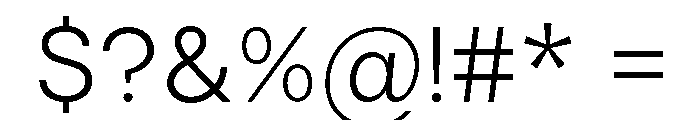 Vontica Sans Light Font OTHER CHARS
