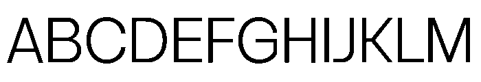 Vontica Sans Light Font UPPERCASE