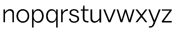 Vontica Sans Light Font LOWERCASE