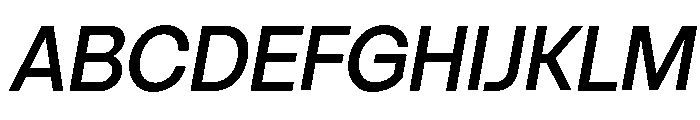 Vontica Sans Medium Italic Font UPPERCASE