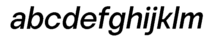 Vontica Sans Medium Italic FONT