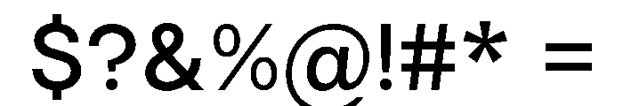 Vontica Sans Medium Font OTHER CHARS
