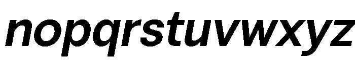 Vontica Sans Semi Bold Italic Font LOWERCASE