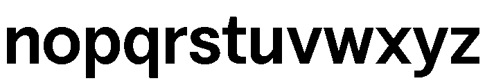 Vontica Sans Semi Bold Font LOWERCASE
