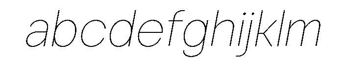 Vontica Sans Thin Italic FONT